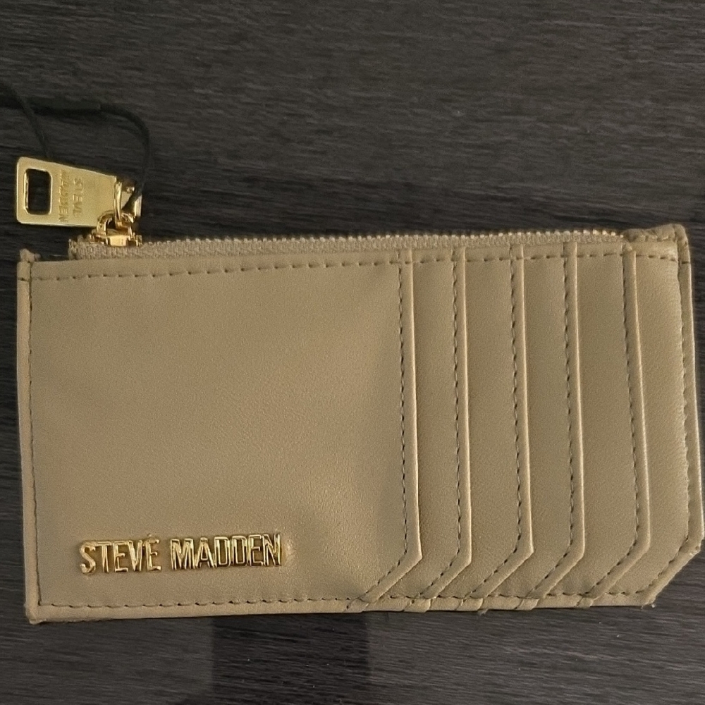 Steve Madden Taupe Key & Card Holder - Picture 4 of 4